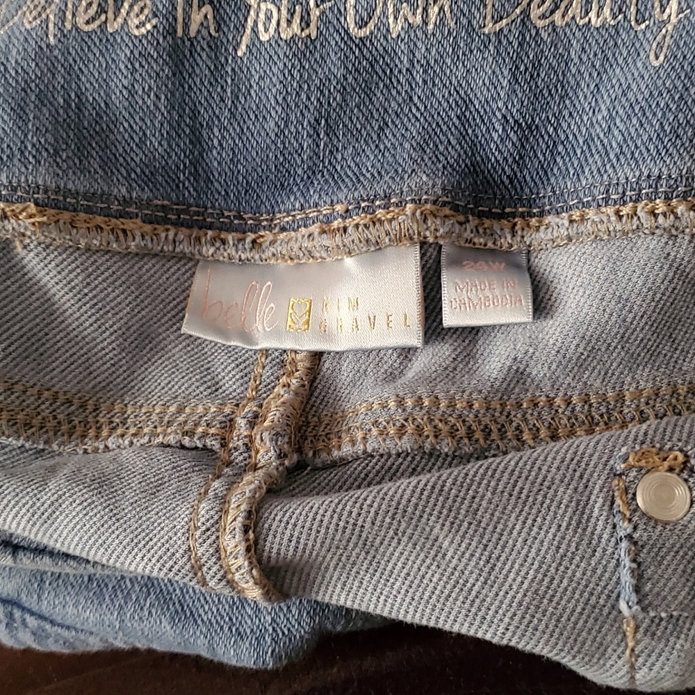 Belle kim gravel plus size jeans